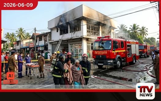 තලවතුගොඩ වෙළඳසැලක හදිසි ගින්නක්