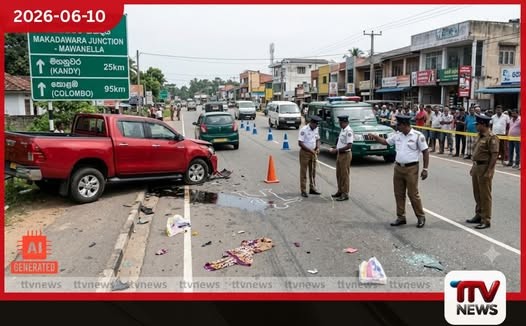 මාවනැල්ලේදී කැබ් රථයක ගැටී කාන්තාවක් මරුට