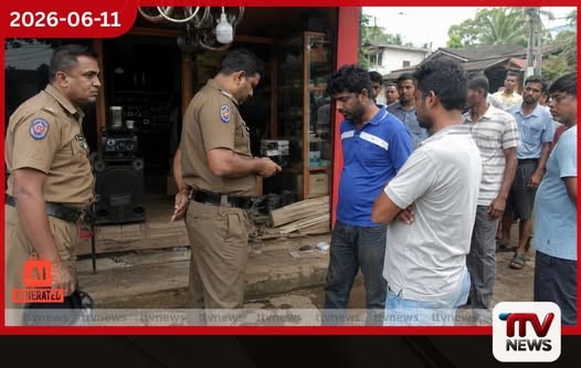 ව්යාපාරිකයාගේ මුහුණට ගඩොල් බාගයකින් පහර දී රුපියල් ලක්ෂ 9ක රන්මාලය කොල්ලකෑ සැකකරු සොයා පොලිසියෙන් විමර්ශන