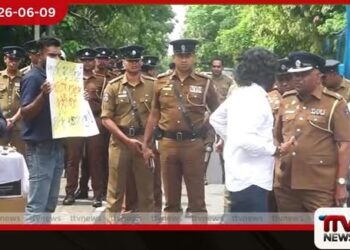 සුරේෂ් සලේට එරෙහි ක්රියාමාර්ගවලට විරෝධය පළ කරමින් පාර්ලිමේන්තු වටරවුම අසල උද්ඝෝෂණයක්