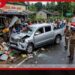 තිස්සමහාරාමයේදී කැබ් රථයක්  පාලනය ගිලිහී වෙළඳසැලක ගැටෙයි