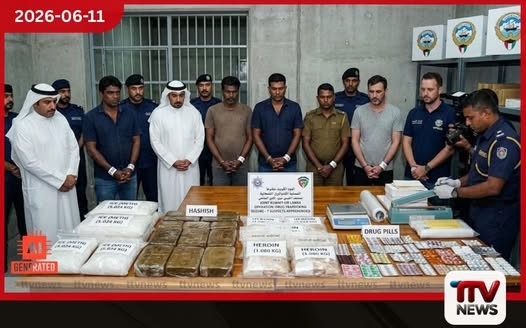 කුවේට්හි මත්ද්රව්ය ජාවාරමේ නිරත වූ ශ්රී ලාංකිකයින් තිදෙනෙකු ඇතුළු පිරිසක් අත්අඩංගුවට