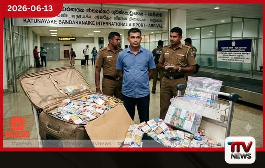 කටුනායකදී නීතිවිරෝධී දුම්වැටි තොගයක් සමඟ සැකකරුවෙකු අත්අඩංගුවට
