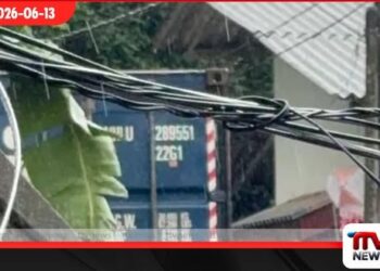 හෝමාගම පටු මාවතකට කන්ටේනර් රථයක් ඇතුළු වී ගස්වැල් වනසමින් ටෙලිකොම් රැහැන් කඩා දමයි: බර වාහනය අල්ලා දඩුවම් දෙන්න