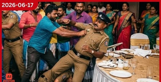මංගල සාදයේ ගුටිකෙළිය නවත්තන්න ගිය OIC ඇතුළු නිලධාරීන්ට හොඳටම ගහලා…