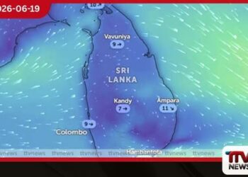 ද දිවයිනේ බොහෝ ප්‍රදේශ වලට අකුණු සහ තද සුළං…