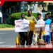 සීසර්වරුන්ට පොලිස් ආරක්ෂාව? ලීසිං වාරික ගෙවන්නන් පොලිස් මූලස්ථානය ඉදිරිපිට විරෝධතාවක