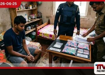 මට්ටක්කුලියේදී අයිස් සහ  මත්පෙති 1600ක් සමඟ  තරුණයෙක් අත්අඩංගුවට