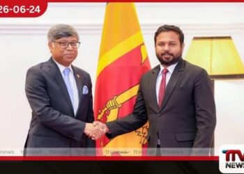 සාර්ක් මහලේකම් තානාපති  ගොලාම් සර්වර්  විදේශ රැකියා නියෝජ්‍ය ඇමැති  අරුන් හේමචන්ද්‍ර හමුවෙයි
