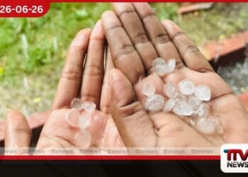 මොනරාගල ප්රදේශයට අයිස් කැට සහිත වර්ෂාවක්