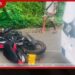 අධික වේගයෙන් ආ  යතුරුපැදිය ලිස්සා ගොස්  බස් රථයක ගැටෙයි