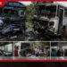 මාතරදී බස් රථ දෙකක් මුහුණට මුහුණ ගැටේ