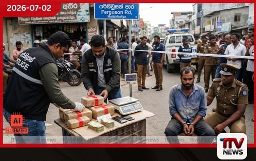 මට්ටක්කුලිය ෆර්ගිවුසන් පාරේදී මත්ද්රව්ය කිලෝ 5ක් සමඟ ජාවාරමේ මහමොළකරුවෙක් පොලිස් භාරයට.