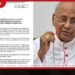 කාදිනල් හිමිපාණන්ට සමාජ මාධ්ය ඔස්සේ එල්ල වන අපහාස සම්බන්ධයෙන් කතෝලික රදගුරු සම්මේලනයෙන් විශේෂ නිවේදනයක්