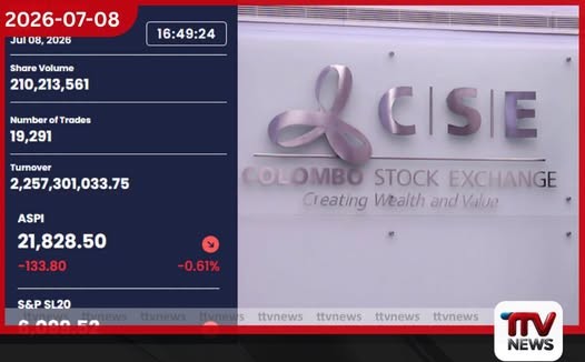 කොළඹ කොටස් වෙළෙඳපොළේ කඩාවැටීම ආයෝජක විශ්වාසය අභියෝගයට ලක්වන ලකුණු