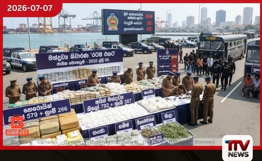 රටම එකට මෙහෙයුමෙන් මත්කුඩු තොග පිටින් මාට්ටු…