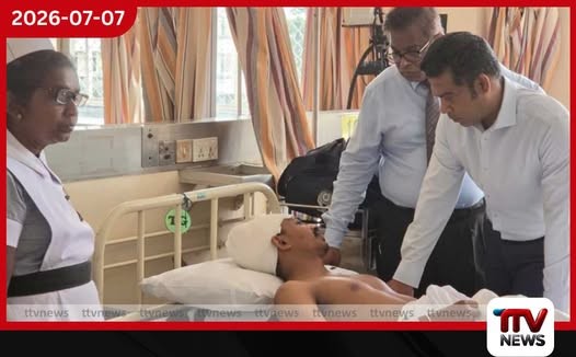 ජාතික රෝහලේ ප්රතිකාර ලබන මීගමුවේ තුවාලකරුවන් හමුවෙන්න ඇමති නලින්ද යයි!