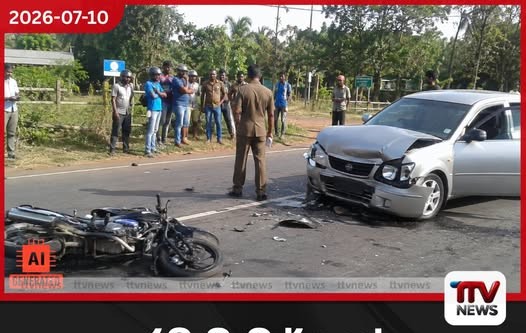 රඹෑව මාර්ගයේ දරුණු අනතුර එක් අයෙකු මියගොස් දෙදෙනෙකුට තුවාල
