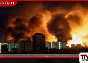 රුසියාවෙන් යුක්‍රේනයේ කියෙව් නගරයට ප්‍රබල බැලස්ටික් මිසයිල ප්‍රහාර මාලාවක්