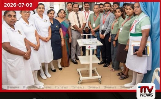 මීරිගම මූලික රෝහලේ හදිසි ප්රතිකාර ඒකකයට බ්රැන්ඩික්ස් වෙතින් නව ECG යන්ත්රයක්