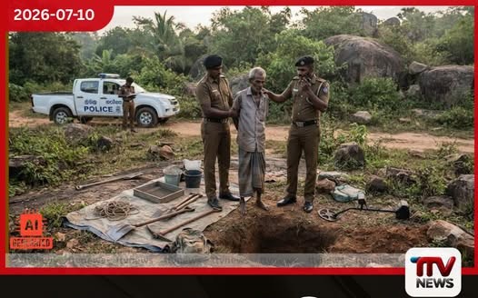පුරාවස්තු ලබාගැනීමේ අරමුණින් කැණීම් කළ 64 හැවිරිදි සැකකරු කන්දකැටියේදී අත්අඩංගුවට