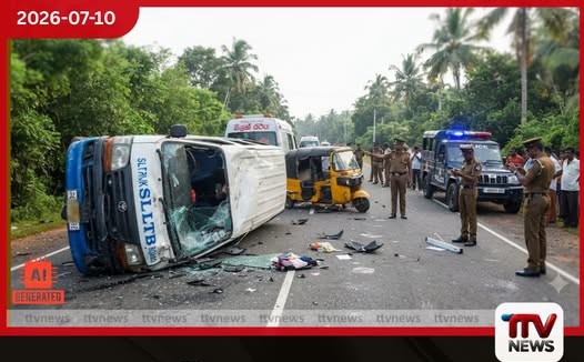 පොතුවිල් ප්රදේශයේ සිදුවූ රිය අනතුරකින් වෑන් රථ රියදුරු ජීවිතක්ෂයට