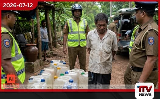 දංකොටුවෙන් නීති විරෝධී මත්පැන් ලීටර් 52ක් සමඟ සැකකරුවෙක් අත්අඩංගුවට