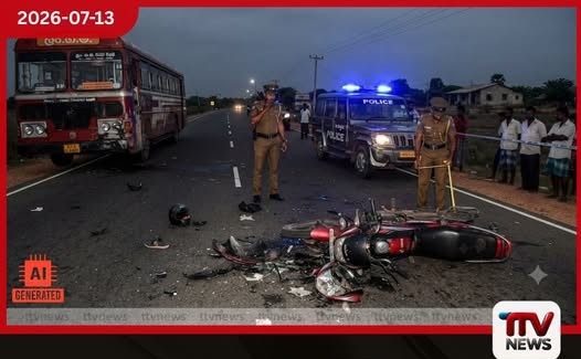 පුනරීන්හිදී බස් රථයක ගැටී 22 හැවිරිදි තරුණයෙකු ජීවිතක්ෂයට