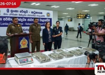 ගුවන්තොටුපළේදී හෙළි වූ මත්ද්රව්ය ජාවාරමේ සැඟවුණු පැතිකඩ කිලෝ 6ක කුෂ් තොගයක් සමඟ 63 හැවිරිදි කාන්තාවක් කොටු වෙයි!