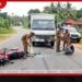 යතුරුපැදියක්  ලොරි රථයක ගැටීමෙන්  පුද්ගලයෙකු ජීවිතක්ෂයට