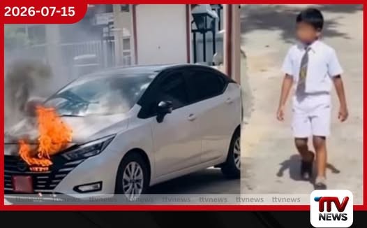 කුරුණෑගල ගුරු රථයට ගිනි තැබුවේ 3 වසරක පුංචි දරුවෙක්!