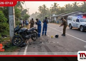 මොරගහහේනේදී යතුරුපැදියක් විදුලි රැහැන් කණුවක ගැටීමෙන් 29 හැවිරිදි තරුණයෙකු මරුට