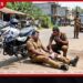 ලුහුබැඳ ගිය පොලිස් නිලධාරියාගේ රිවෝල්වරය උදුරාගෙන සැකකරු පොලිසියට වෙඩි තබයි!