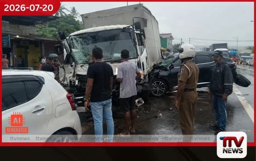පානදුර – හොරණ පාරේ වාහන 3 ක් එකිනෙක ගැටී දෙදෙනෙකු රෝහලට