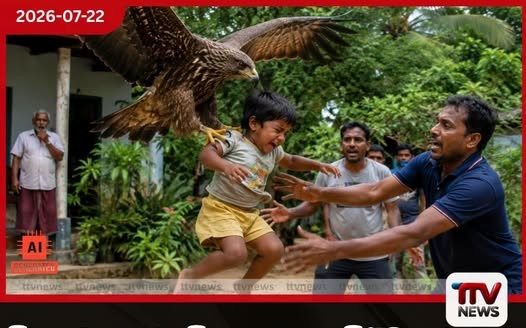 මිදුලේ සෙල්ලම් කළ 5 හැවිරිදි දරුවාව උකුස්සෙක් ඩැහැගෙන යන්න හදලා…