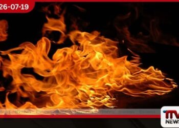 දක්ෂිණ අධිවේගී මාර්ගයේ කුරුඳුගහහැතැක්ම සහ වැලිපැන්න අතරදී බස් රථයක ගින්නක්