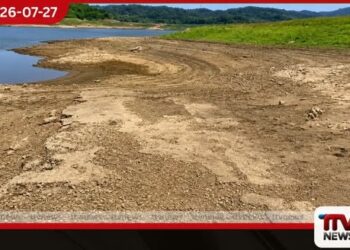 දැඩි නියඟය හේතුවෙන් වික්ටෝරියා ජලාශයේ ජල මට්ටම ශීඝ්‍රයෙන් පහතට