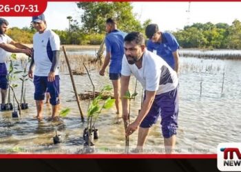 වෙරළ සංරක්ෂණය සහ ජෛව විවිධත්වය රැකගැනීම සඳහා නාවික හමුදාවෙන් කඩොලාන පැළ සිටුවීමේ වැඩසටහනක්