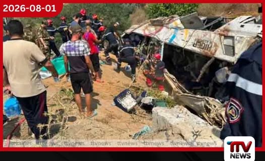 ඇල්ජීරියාවේ බස් අනතුරකින් 25 දෙනෙකු මරුට