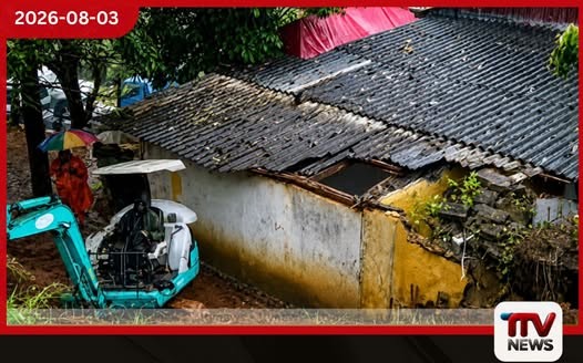 හැටන් කොටගල පබ්බතාරාම විහාරස්ථානයේ ආවාස ගෙයට පස් කන්දක් කඩා වැටීමෙන් හිමිනමකට තුවාල