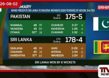 ශ්රී ලංකා කාන්තා කණ්ඩායමට පකිස්ථානය පරදා ඓතිහාසික T20 තරඟාවලියේ ජයක්