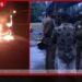 කඩුවෙල බස් නැවතුම්පළේදී  සුඛෝපභෝගී බස් රථයක්  ගිනි තබා විනාශ කරයි