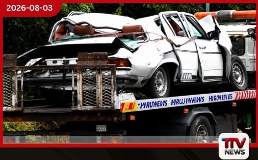 මින්නේරිය වන උද්යාන පාරේ මෝටර රථයකට අලියෙක් හැප්පිලා…