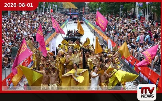 බර්ලින් ප්රහාරයේ සෙවණැලි මැද ඇම්ස්ටර්ඩෑම් හි උත්කර්ෂවත් ලෙස WorldPride සැමරුම