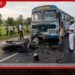 යතුරුපැදියක් සහ  බස් රථයක් ගැටී  බැංකු කළමනාකරු මරුට