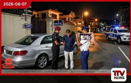 පොලිස්පති සහ අගවිනිසුරු නිල නිවාස වීඩියෝ කළ පුද්ගලයෙක් අත්අඩංගුවට