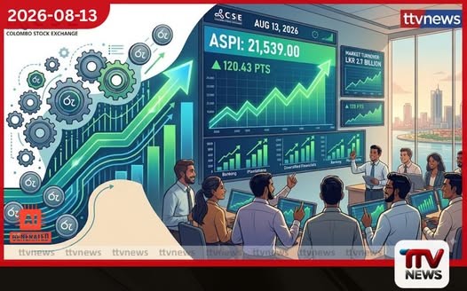 කොළඹ කොටස් වෙළෙඳපොළ ඒකක 120ක් ඉහලට!