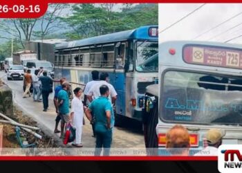 මහ පාරේ රේස් ගිහින් මහනුවර – හැටන් බස් රථ දෙකක් සිපගනී!