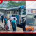 මහ පාරේ රේස් ගිහින් මහනුවර – හැටන් බස් රථ දෙකක් සිපගනී!