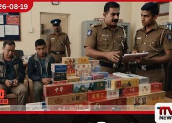 කොල්ලුපිටියේදී නීතිවිරෝධී සිගරට් 12,000ක් සමඟ චීන ජාතිකයින් දෙදෙනෙක් අත්අඩංගුවට